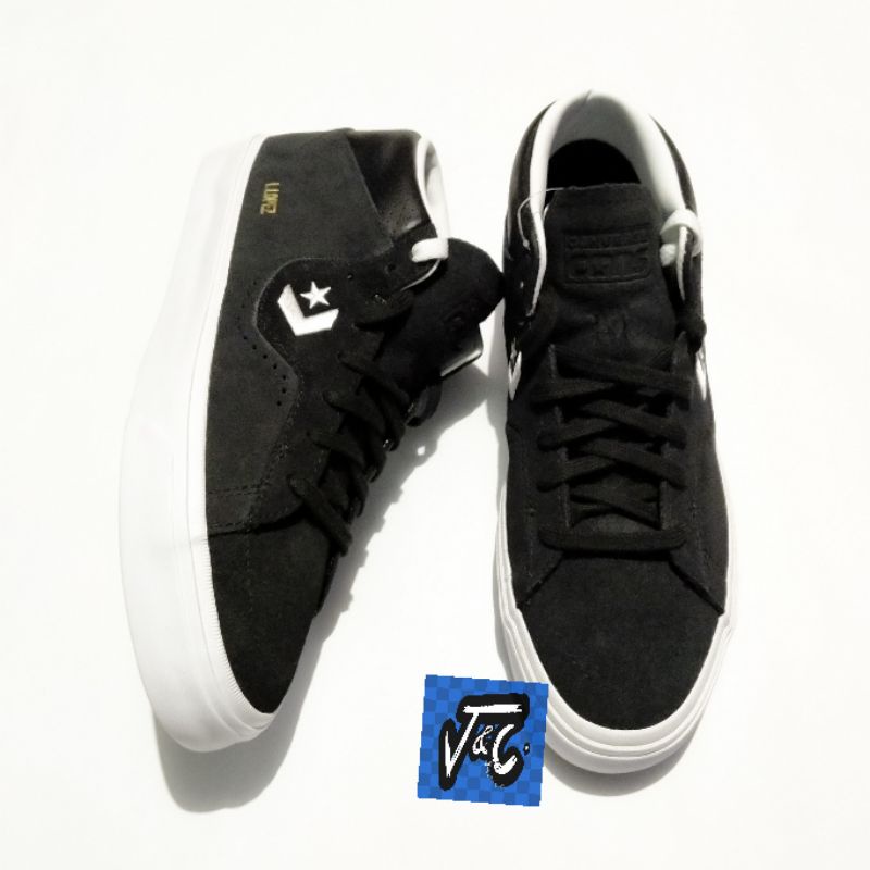 Sepatu Converse CONS X Louie Lopez Pro Suede Leather Mid Black Murah