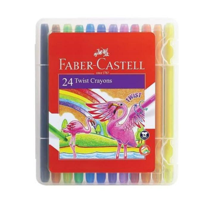 

FABER CASTELL TWIST CRAYONS 24 WARNA/KRAYON PUTAR