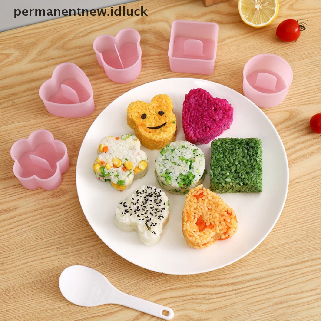 Set 5 Pcs Cetakan Nasi Bentuk Kartun Untuk Bento Sushi