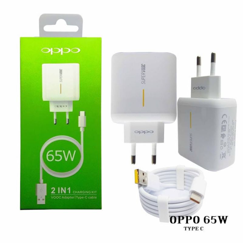 Charger Oppo 30W 65W 2A Kualitas Original super VOOC on Fast Charging Garansi 6 Bulan