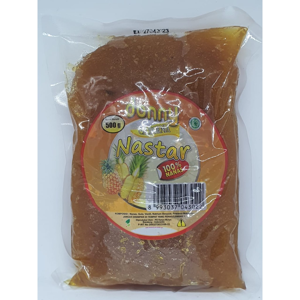 

ISIAN NASTAR / SELAI NANAS NASTAR DONNY CALIFORNIA 500GR READY