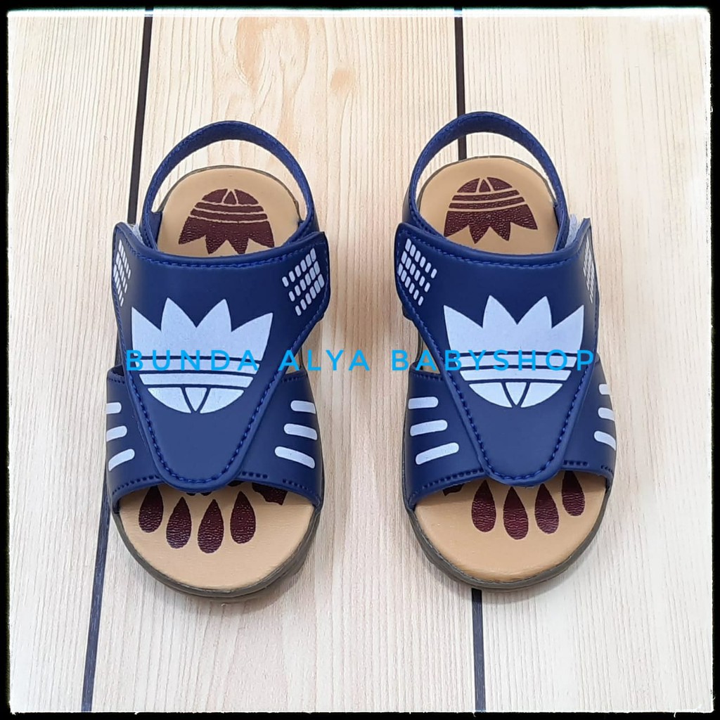 Sendal Anak Laki Laki Usia 8 Bulan 1 Tahun Karet NAVY - Sepatu Sandal Gunung Anak Cowok AntiLicin Size 22 - 24 Alas Karet