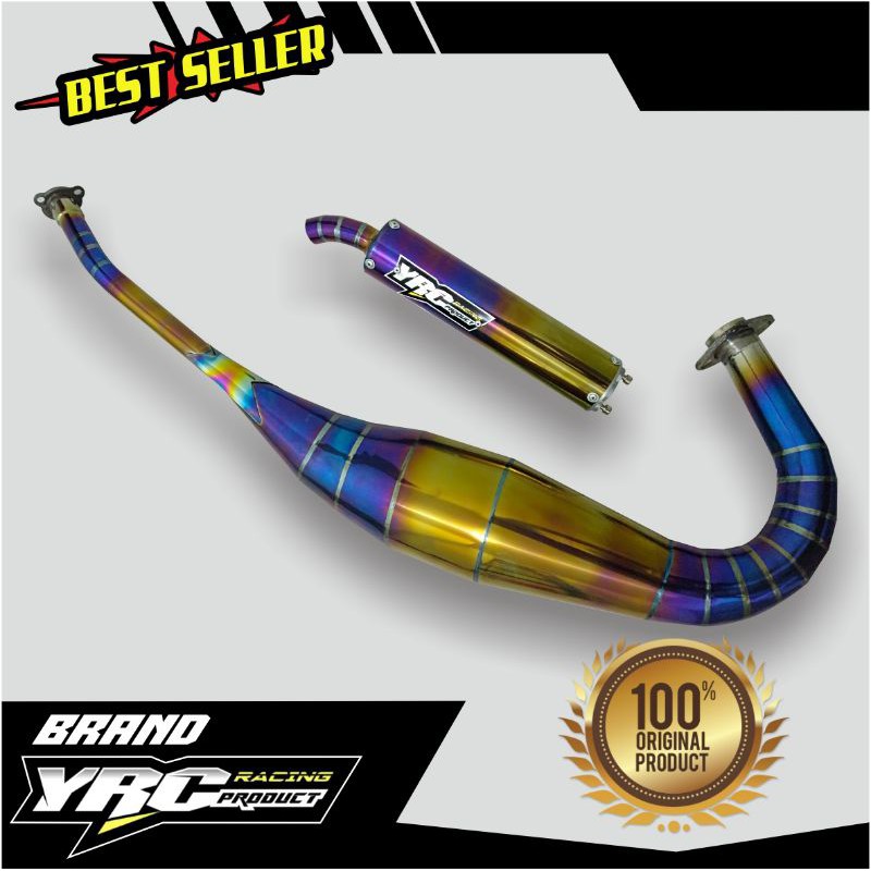 knalpot yrc racing pdk repsol rx king blue gold