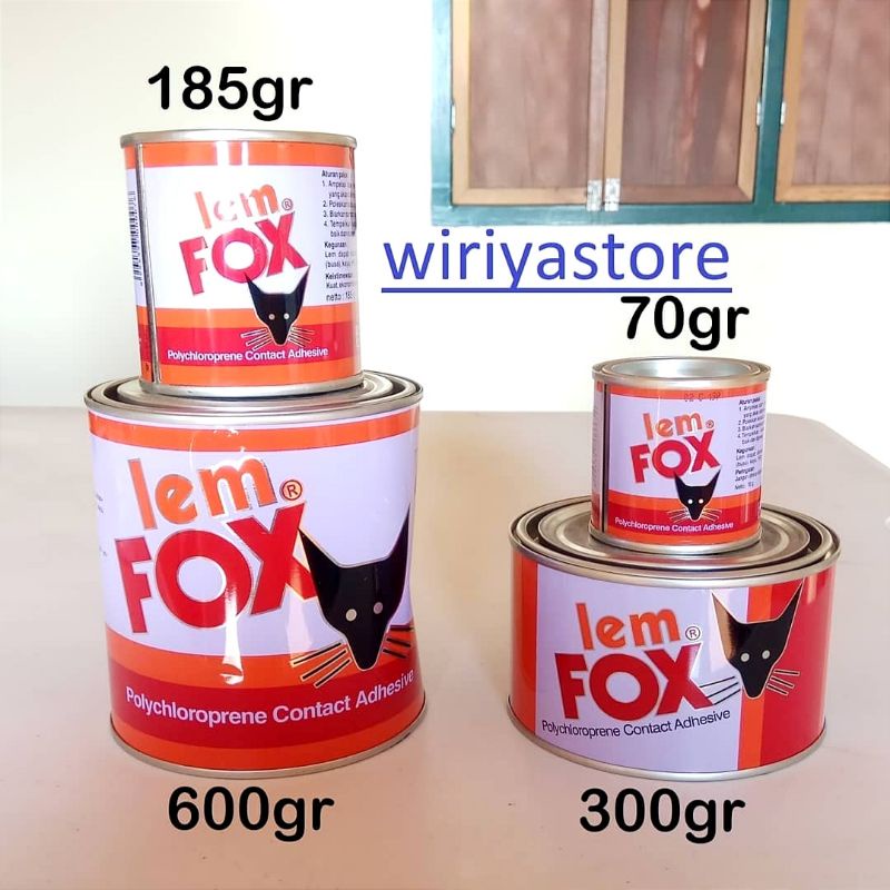 

Lem Fox Kuning 70gram 185gram 300gram 600gram . Lem Serbaguna Multifungsi . Lem kayu sandal sepatu kertas karpet