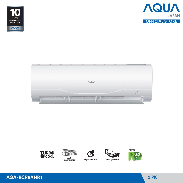 AQUA JAPAN AC Standard Split 1 PK AQA-KCR9ANR1/AHP FREE ONGKIR (JABODETABEK)