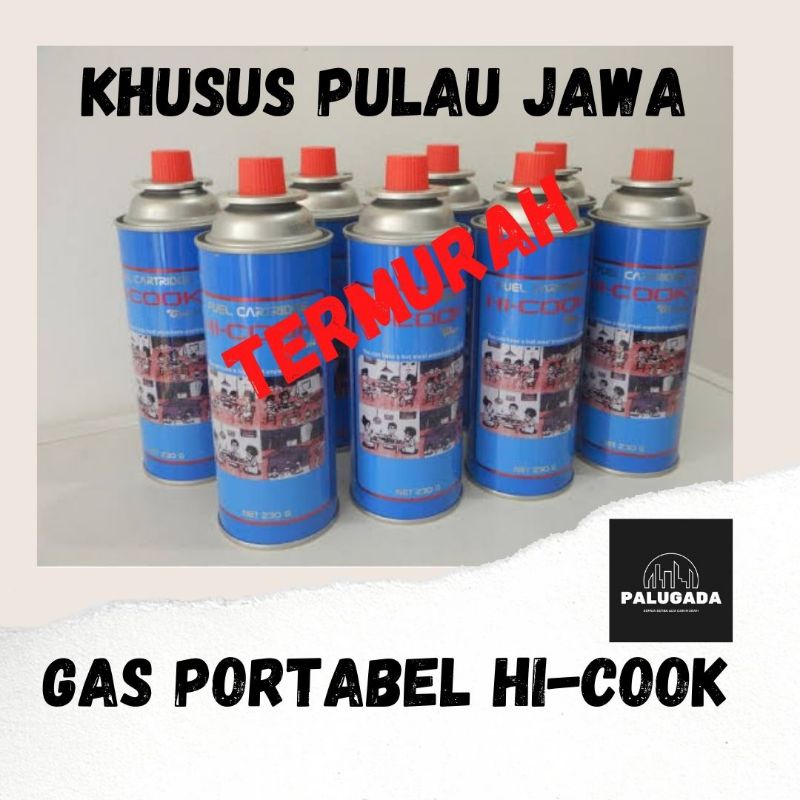 Gas portable Hi cook Baru 230 gr. kaleng gas hi cook portable camping.gas hi cook camping