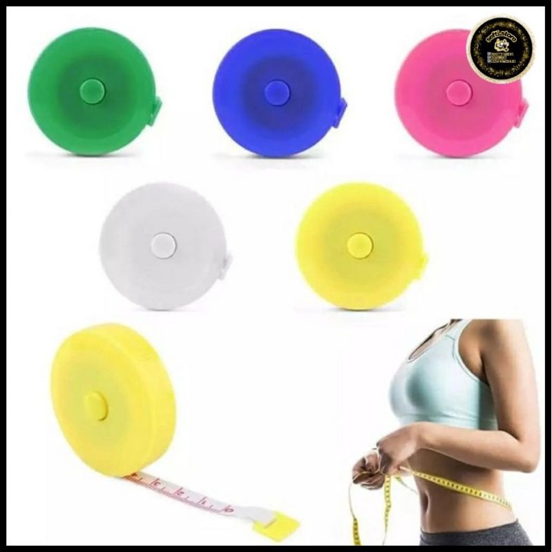

METERAN GULUNG PUTAR MINI PENGUKUR LINGKAR PINGGANG & PENGUKUR BARANG / TINGGI BADAN 150 CM