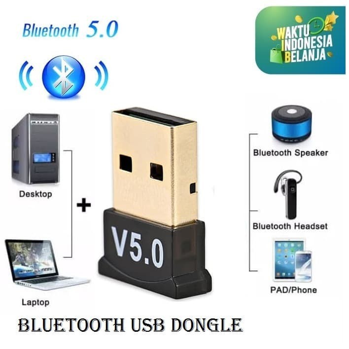 Bluetooth Dongle V5.0 Adapter USB - Bluetooth versi 5.0