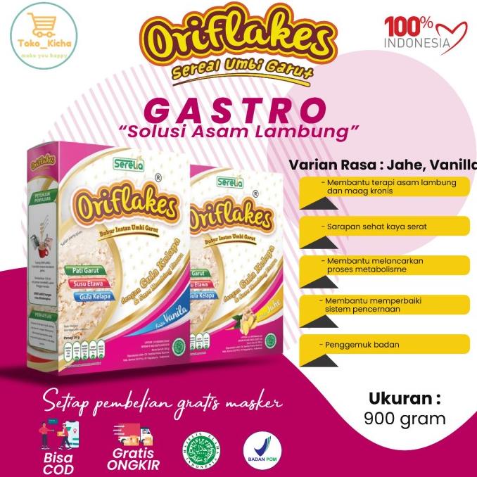 

Big Sale Oriflakes Gastro umbi garut 900 gram solusi maag dan asam Lambung. Big Sale