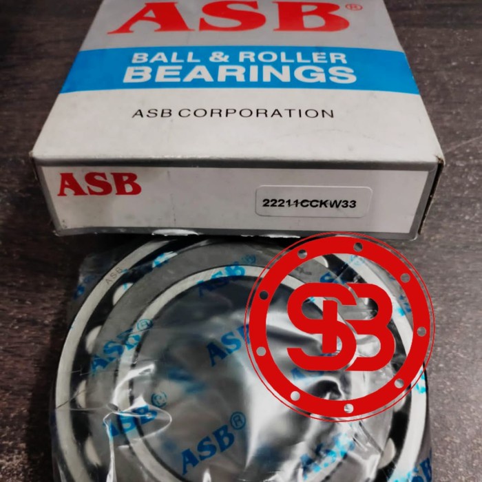 SPHERICAL ROLLER BEARING 22211 CCKW33 ASB (55x100x25)