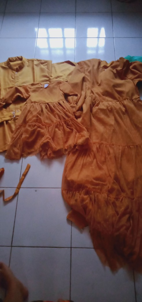 Sarimbit Couple Muslim Terbaru Model Pesta Nude Tule Dotty Dan Toyobo High Quality Bs Beli Terpisah