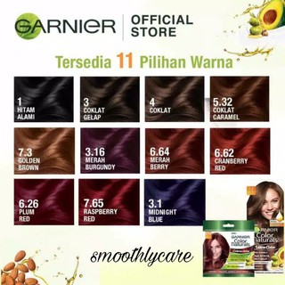 Garnier Hair Color Naturals Colour All Varian Hitam ...