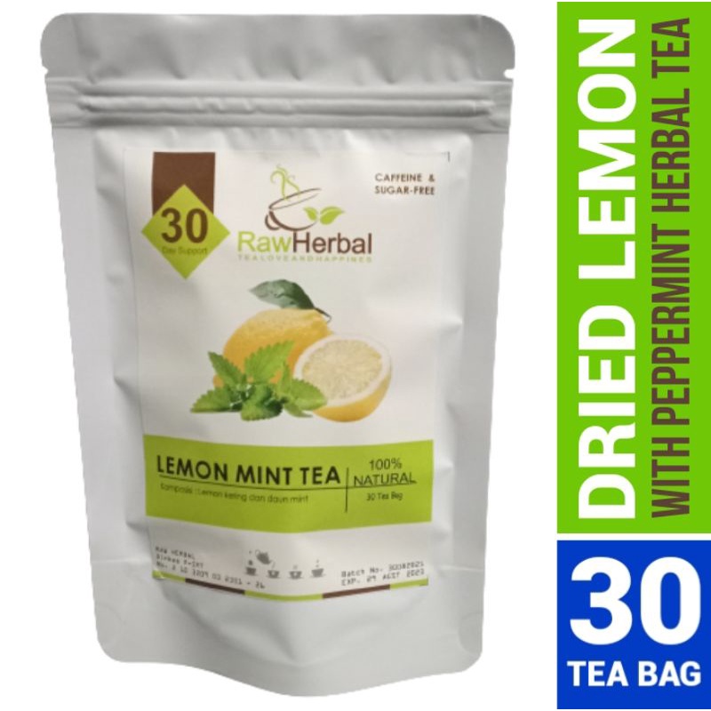 Lemon Mint Tea : Teh Lemon &amp; Daun Mint - 30 Tea Bag