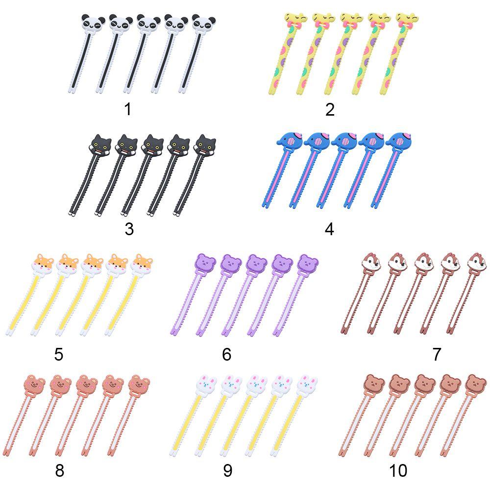 Nanas 5Pcs Cable Winder Silicone Earphone Cord Winder Charger Pelindung Kabel Cord Organizer