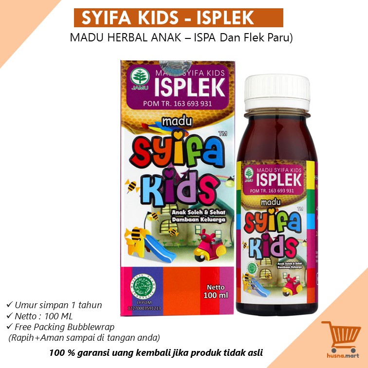 Madu Anak Syifa Kids ISPLEK Original / Obat ISPA Dan Flek Paru