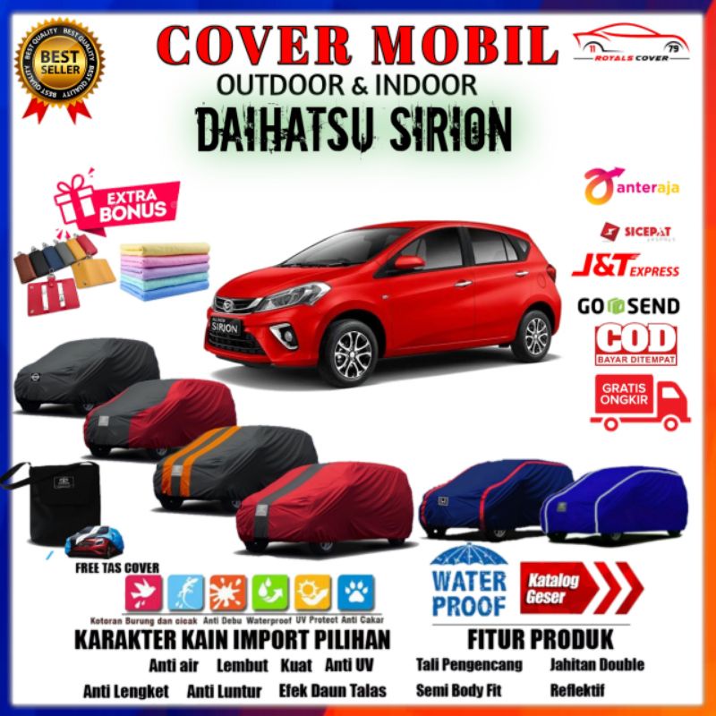 Cover Mobil Daihatsu Sirion / Sarung Mobil Sirion / Selimut Mantel Tutup Penutup Pelindung Outdoor