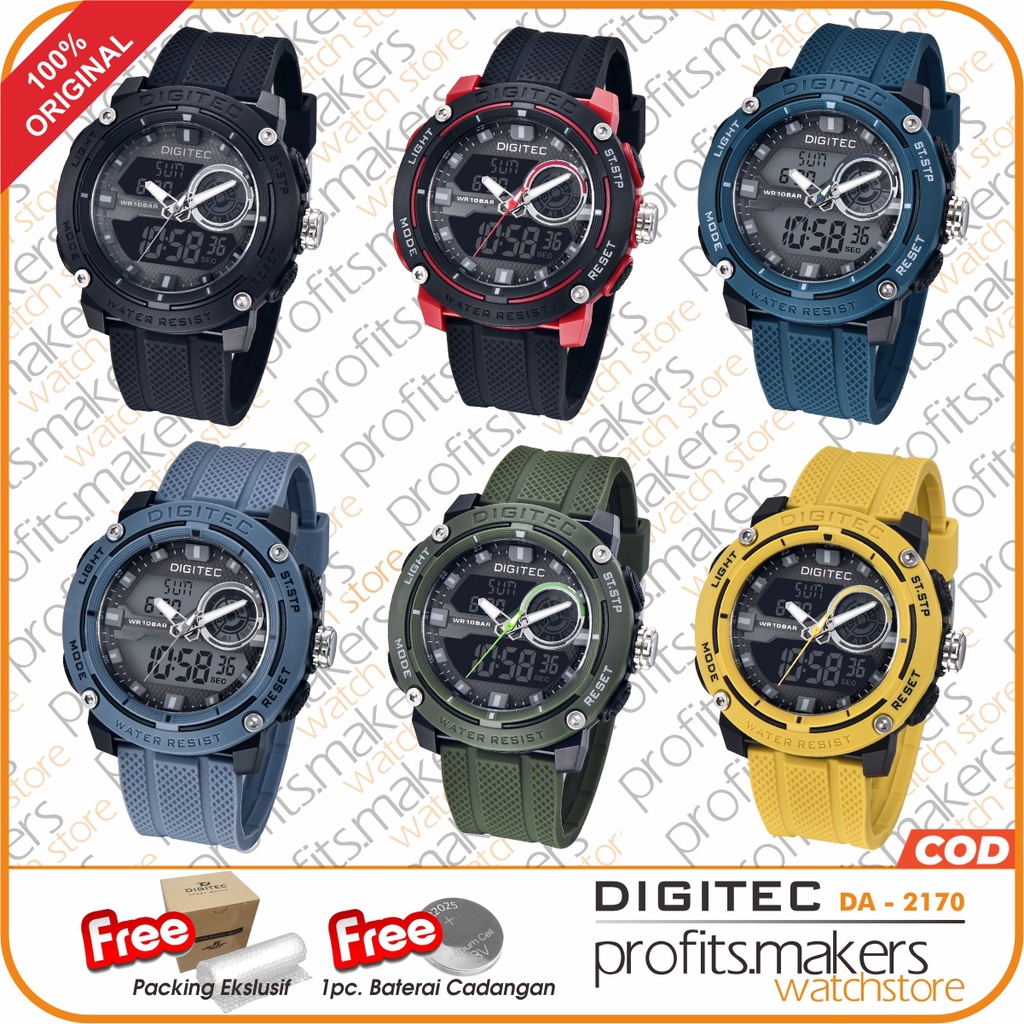 DIGITEC DA 2170 / DA-2170 / DA 2170 DG  Watch Jam Tangan ORIGINAL