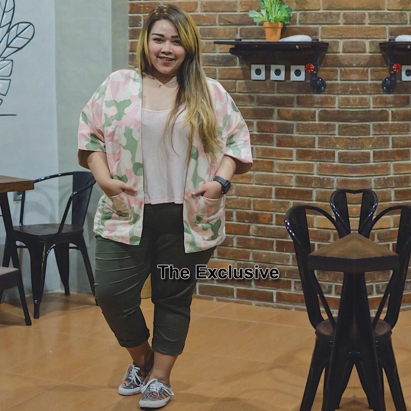 Jumbo Baggy Pants Premium BB 55 - 130 KG Celana Bahan Panjang Wanita Jumbo Warna Hitam Korean Pants