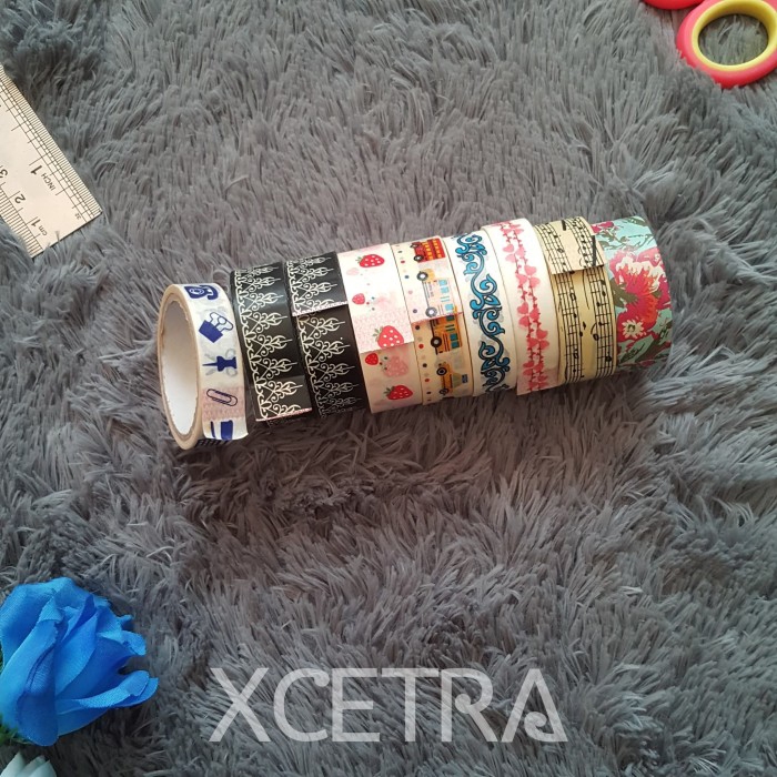 

Washi Masking Tape Decoration Sticker Scrapbooking Diary Adhesive Tape - No. 1