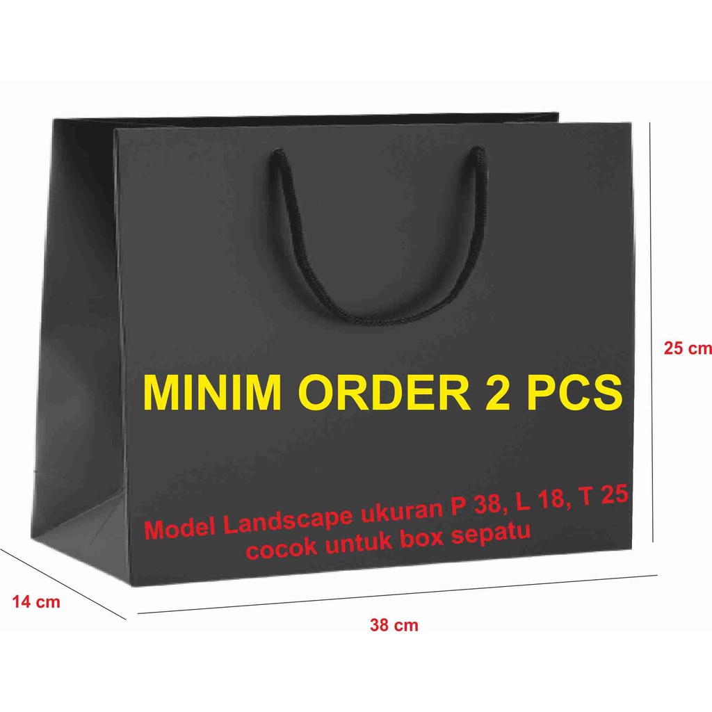 

PAPERBAG, GOODIEBAG, TAS KERTAS POLOS UNTUK BOX SEPATU / SANDAL