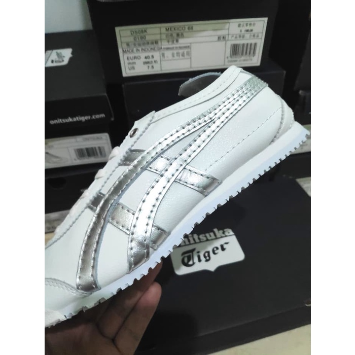 Sepatu Oni Mexico 66 White Silver Leather BNIB