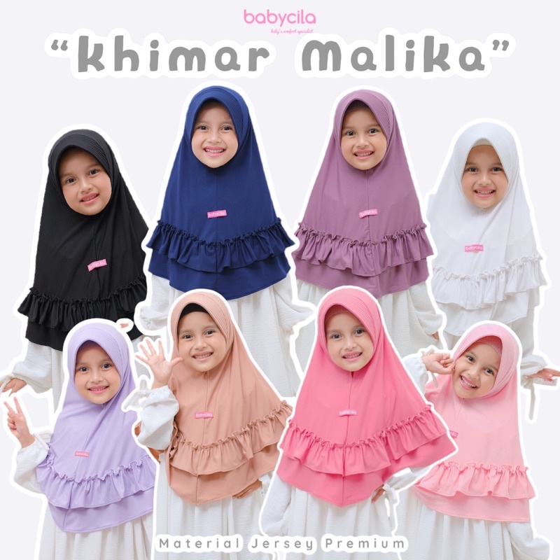 Babycila Khimar Malika Hijab Anak Jersey Premium