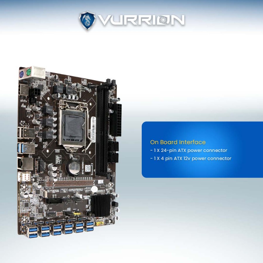 MAINBOARD MOTHERBOARD VURRION Mobo MinerPro B250 U3