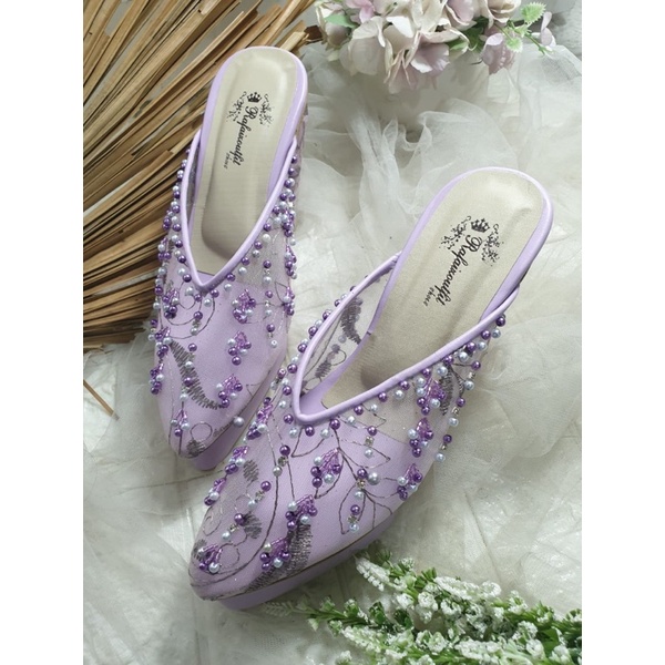 sepatu Marisa purple tinggi 12cm