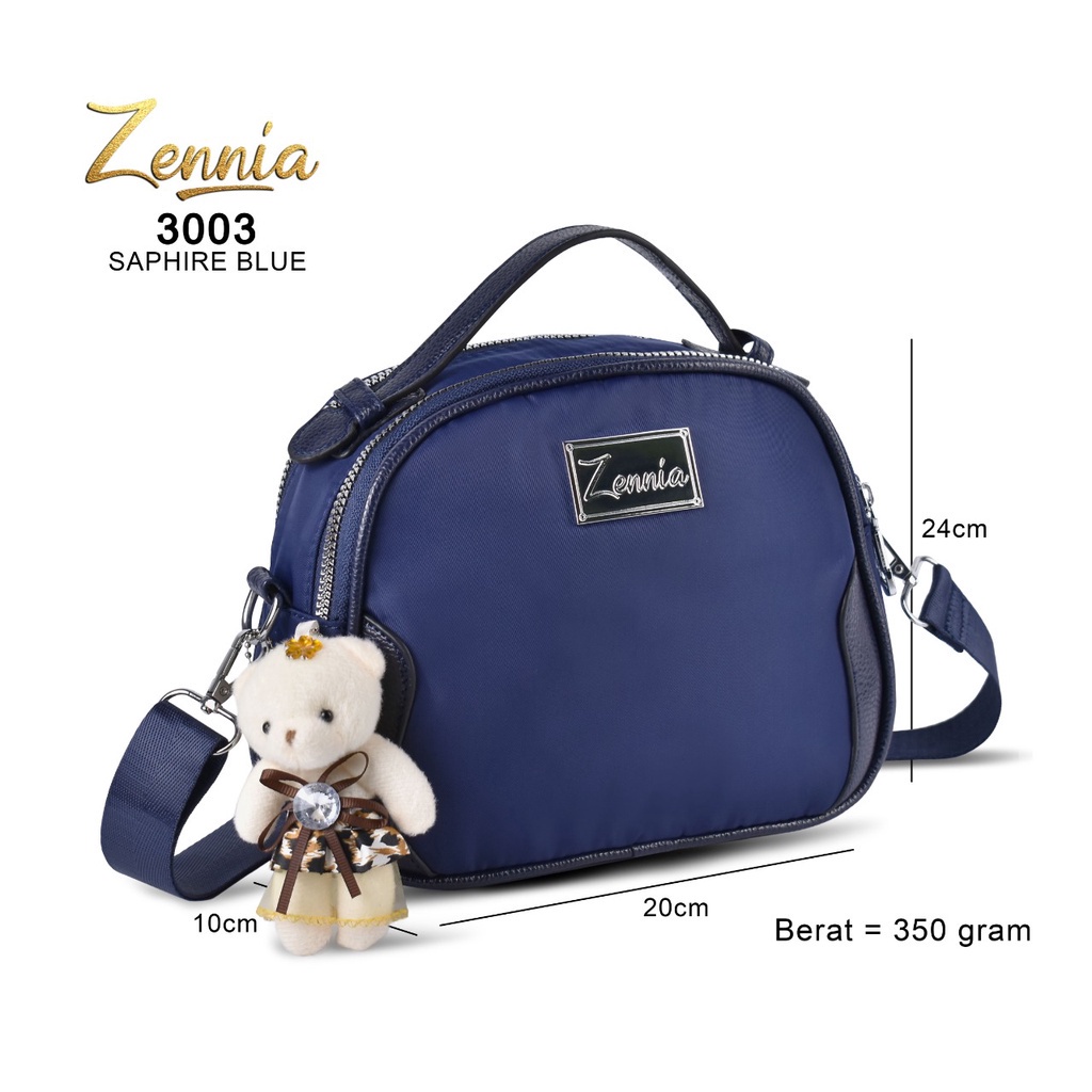 (TSI) Tas Selempang Wanita Zennia 3003 Tas Fashion Korea Selempang Wanita Import Outdoor Sling Bag Anak Remaja Perempuan Crossbody Travel Hp Kecil Shoulder Trendy Fashion Cewek Casual Pesta Style