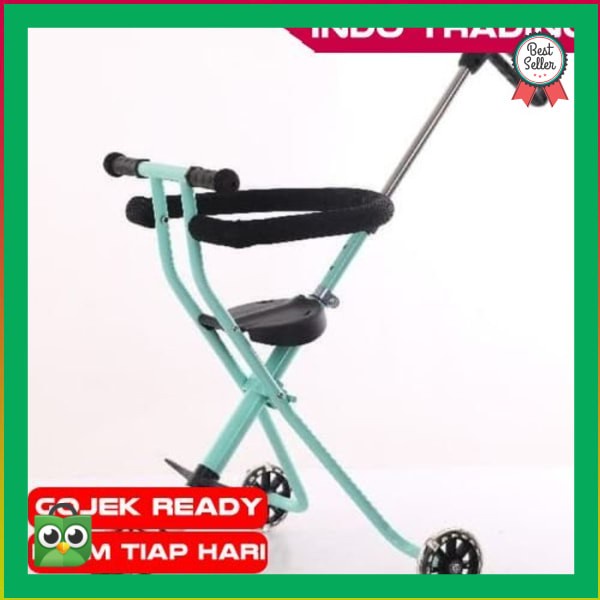 stroller Spesial Diskon STROLER BAYI TRICYCLE SCOOTER SEPEDA ANAK - Merah Muda (S3B9) stroller bayi 