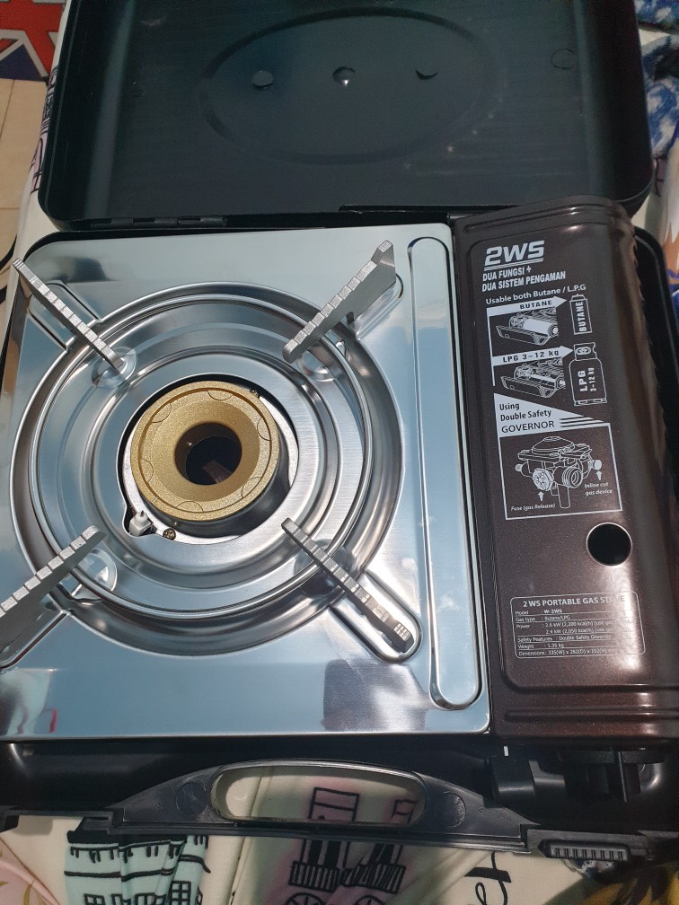 Kompor Portable Winn Gas 2 Ws - 2ws 2in1 Gas Kaleng + Elpiji