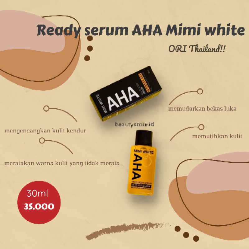 [READY STOK] 100% ORI SERUM AHA MIMI WHITE BODY SERUM