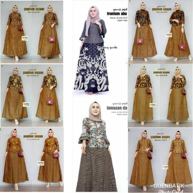 Gamis peplum sogan