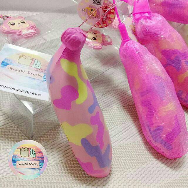 Puni Maru Mini Cheeka Camouflage Banana Squishy
