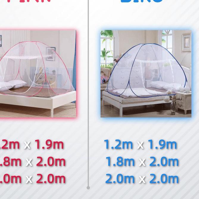 ➬ KELAMBU MURAH BERKUALITAS TINGGI 120X190CM / 180X200CM / 200X200CM ♩