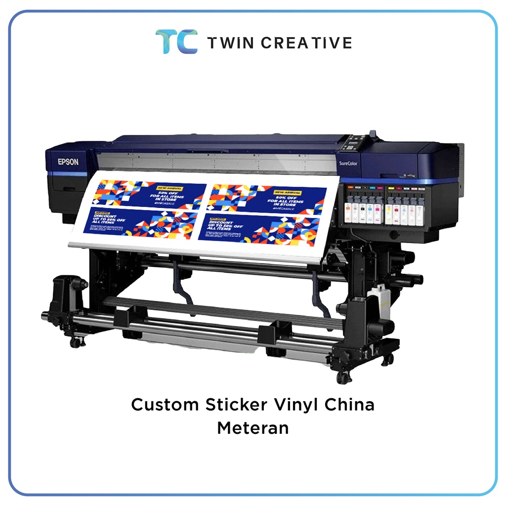 Stiker Jasa Cetak Stiker Vinyl China Meteran Murah - Stiker Vinyl China Meteran