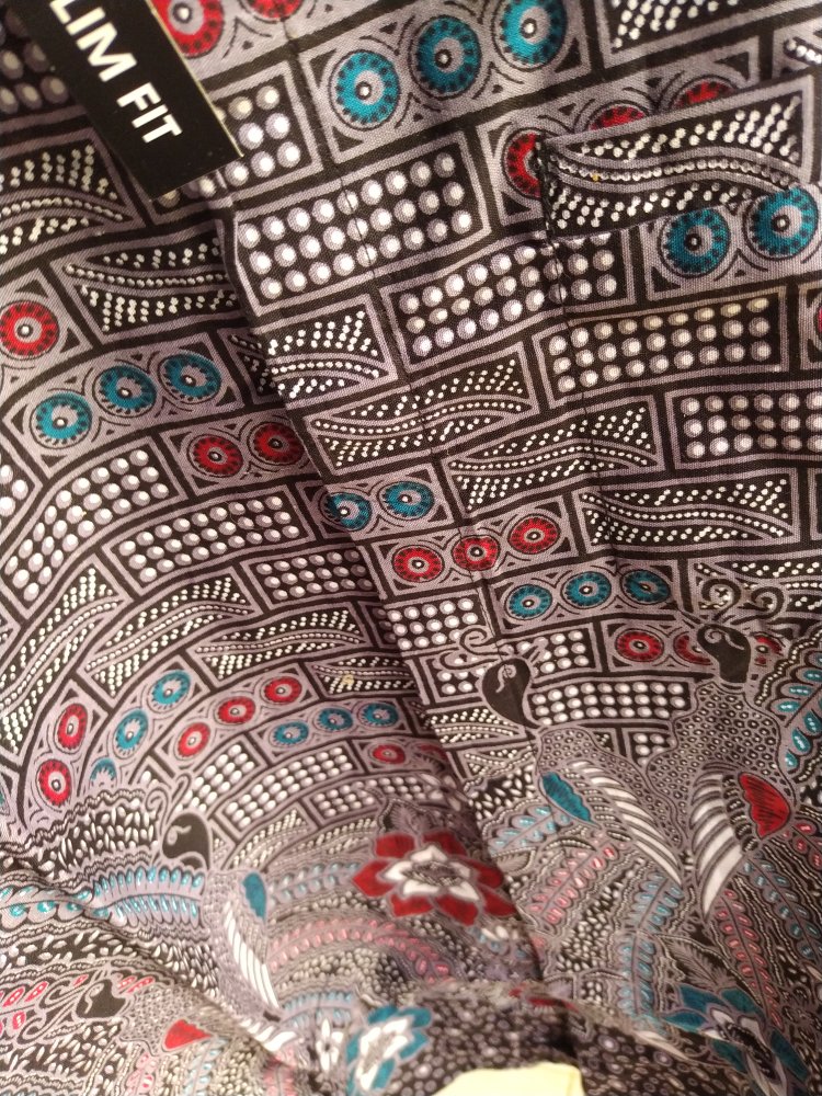 Batik Slimfit Pria Lengan Panjang Kemeja Batik Pria Slim Fit