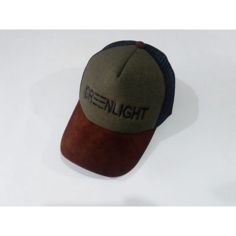 TOPI TRUCKER GREENLIGHT BORDIR