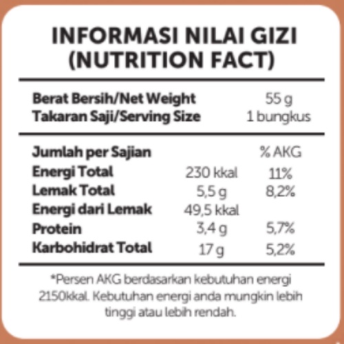 Quickly Oats! Minis! Instant Oatmeal Choco Nutty Sachet 55gr