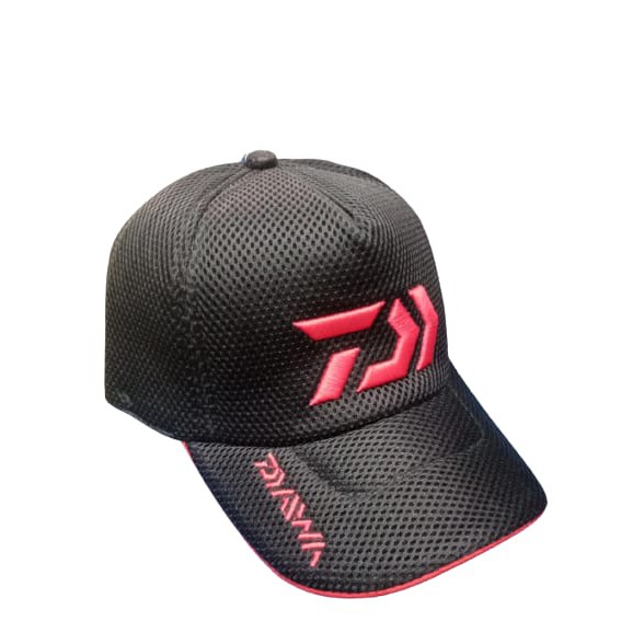 TOPI MANCING // TOPI DOUBLEMASK BORDIR // DAIWA //SHIMANO // ABU GRACIA_PURANGSAKATO SHOP