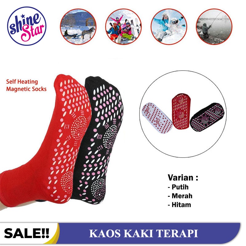 Kaos Kaki Terapi Dengan Pemanas Magnetik Turmalin Penghangat Kaki Kaos Kaki Musim Dingin Winter