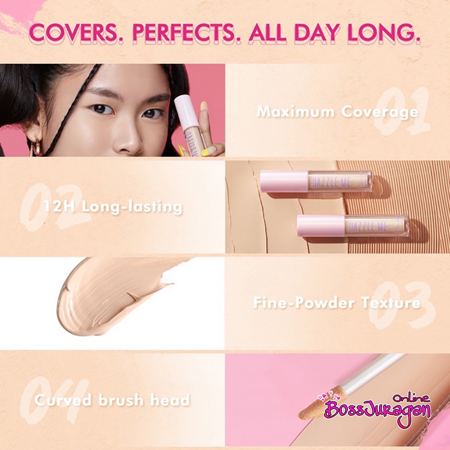 (BOSS) DAZZLE ME Our Secret Cover Concealer - Liquid Makeup Tahan Lama Matte