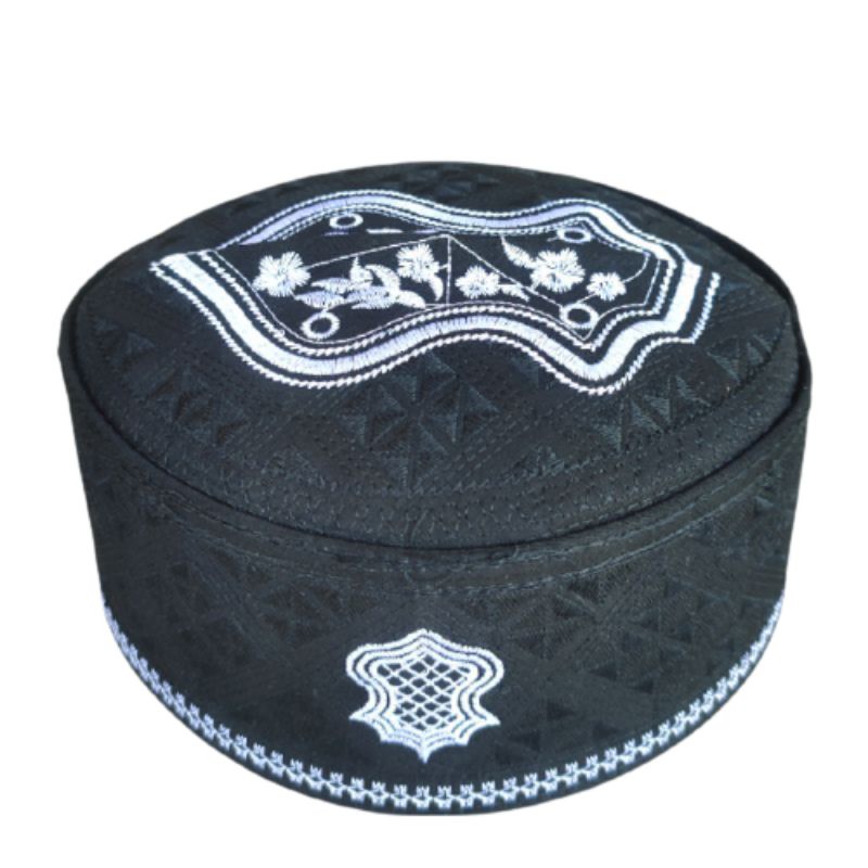 PECI HAJI KOPYAH ASSAGOFAH KOPIAH SONGKOK MORIF BORDIR TEROMPAH / PECI MALAYSIA / KOPYAH BATIK PECI OLEH HAJI AC DEWASA ANAK / HITAM /BIRU /MAROON /ABU /EMAS /HIJAU /COKLAT KOPIAH AL HAMID ASAGOFAH MURAH