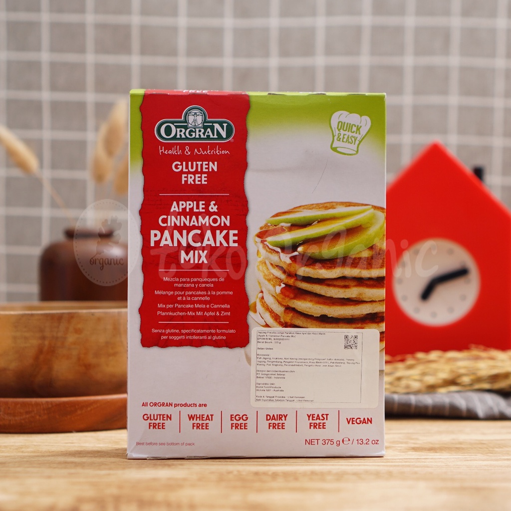 

Apple & Cinnamon Pancake Mix 375gr by Orgran