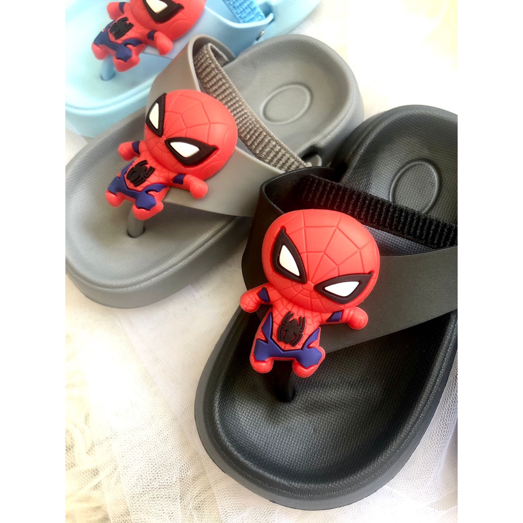 Sandal Anak / Sandal Jepit Anak Laki Laki Spidermen Bahan Karet Import Usia 0-4 Tahun