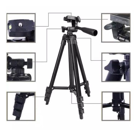 Tripod 3120 / 3210 FULL BLACK 1Meter tripot