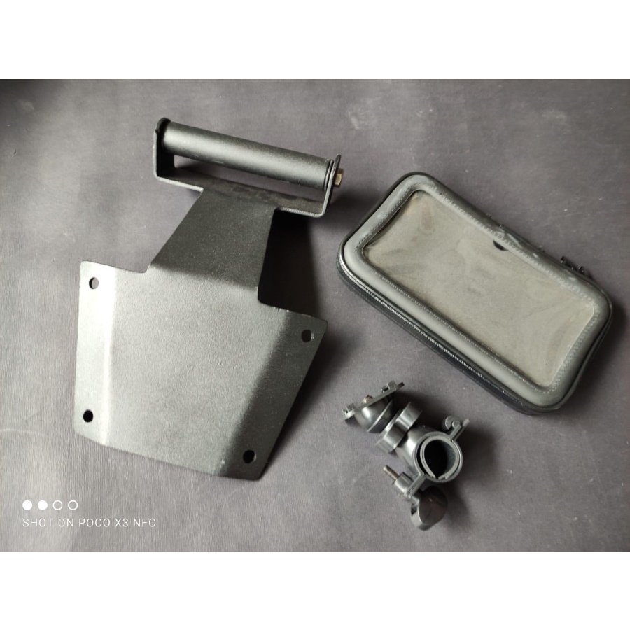 [ABIL JAYA PERKASA] PAKET 2 BREKET HOLDER HP GPS CB150X BRACKET GPS CB150X BRACKET HOLDER