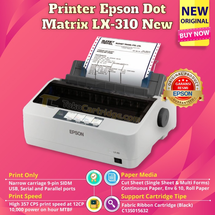 Jual Printer Epson Lx310 Original Dot Matrix Lx 310 Dotmatrix Lx 310 New Shopee Indonesia 4653