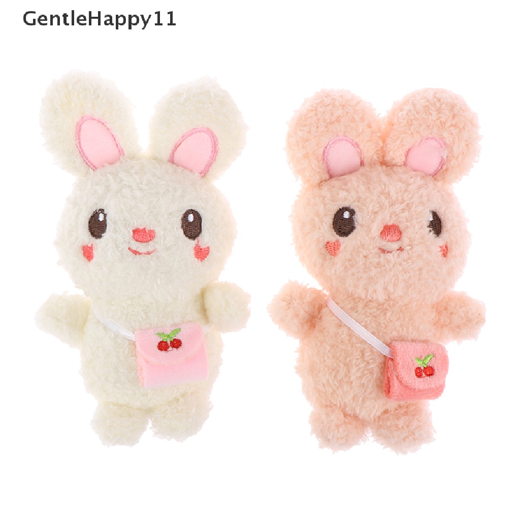 Gentlehappy Gantungan Kunci Boneka Kelinci Bahan Plush Ukuran 13CM