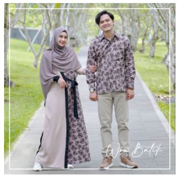 (REAL PIC) WOU BATIK COUPLE ANNISA RAHMA GAMIS SARIMBIT SYARI MUSLIMAH REMAJA MOSCREPE WOLFIS